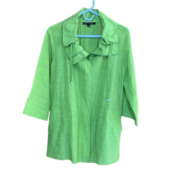 Lafayette 148 New York Lime Green Jacket - Picture 1 of 9
